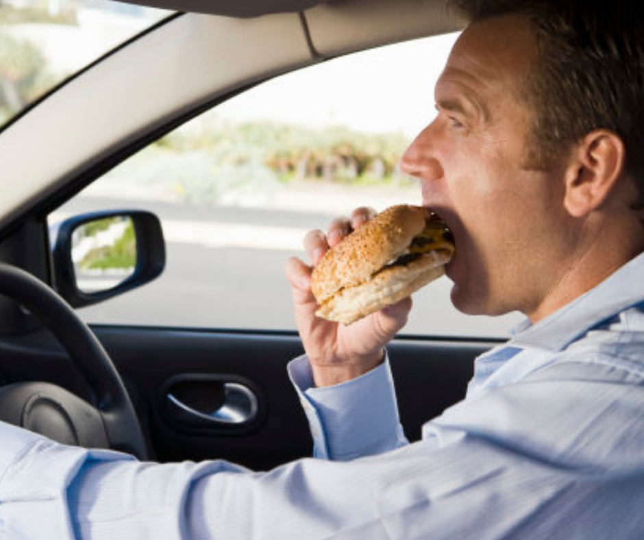Are You Breaking The Law When Eating Behind The Wheel?