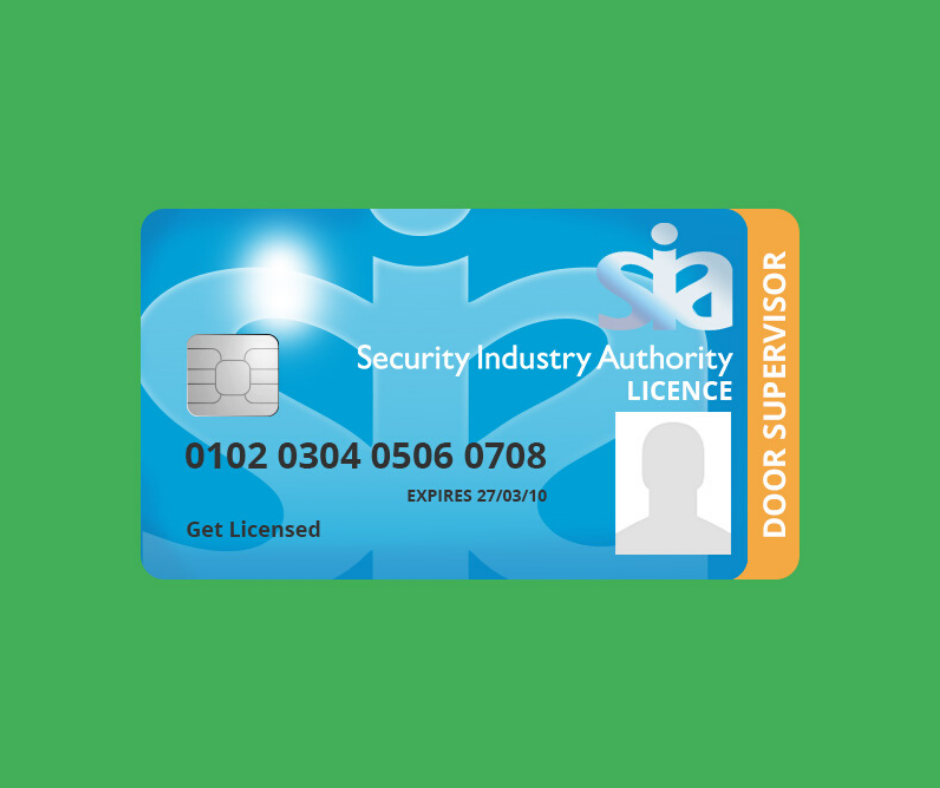 Security Guards Badge Holder ID Card SIA Compliant Holds Card Doorman Event Pass 