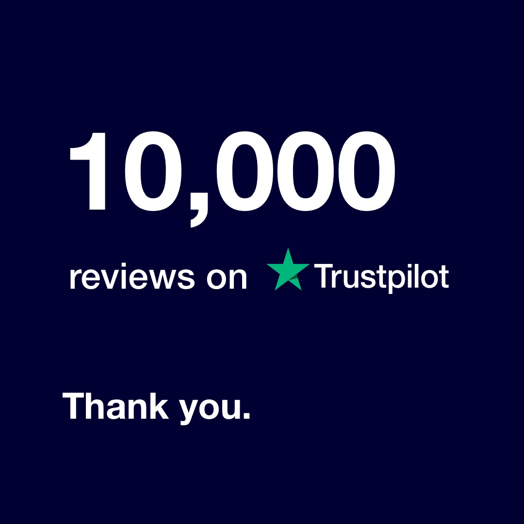 10,000 Trustpilot Reviews
