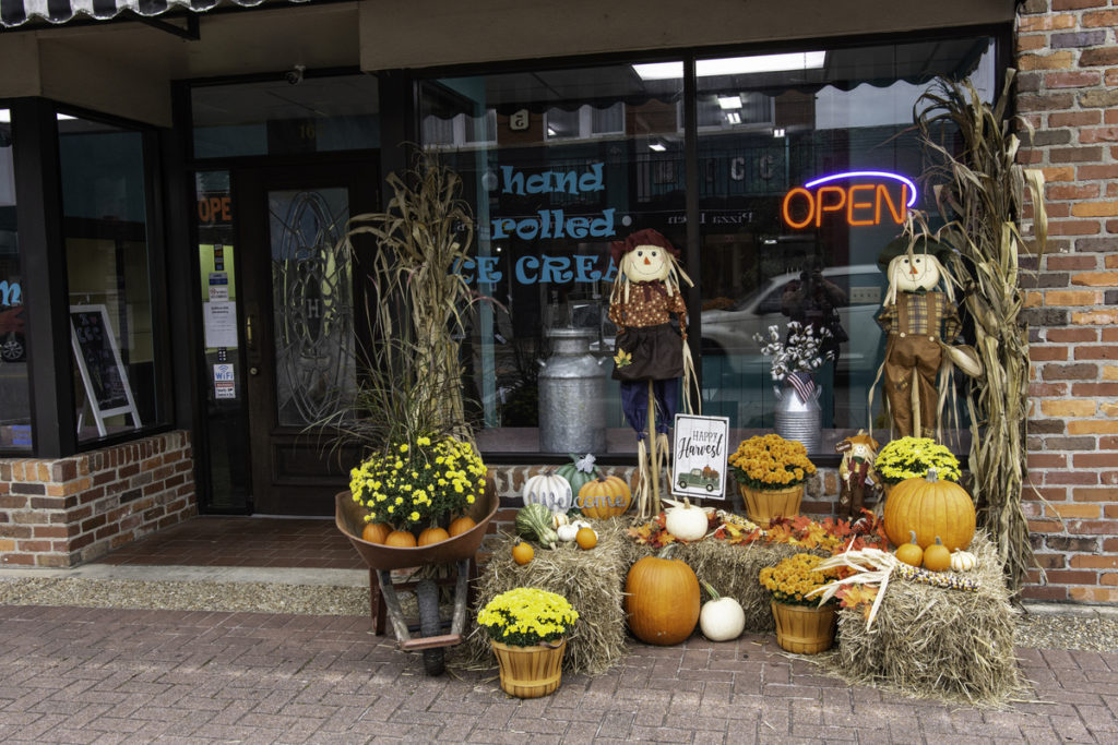 Cotton Gin Creamery display