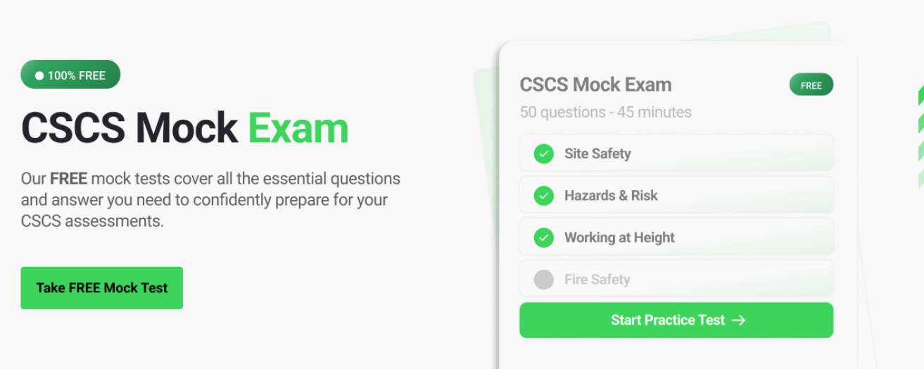 Take a free CSCS mock test