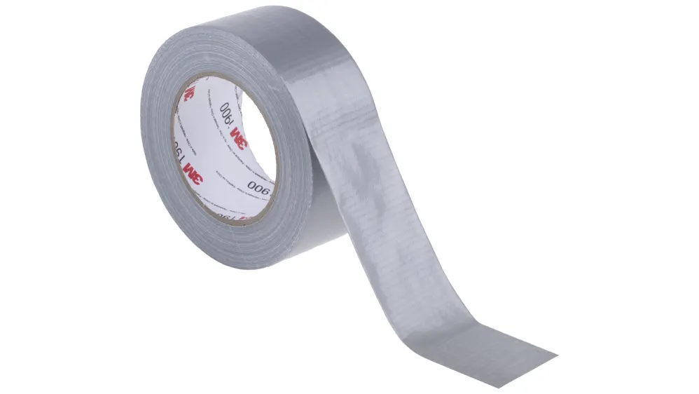 Heavy-duty duct tape, a versatile tool for quick fixes and securing items on duty.