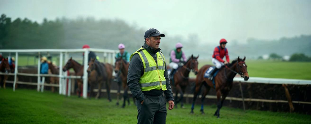 a security officer on duty at a sports event