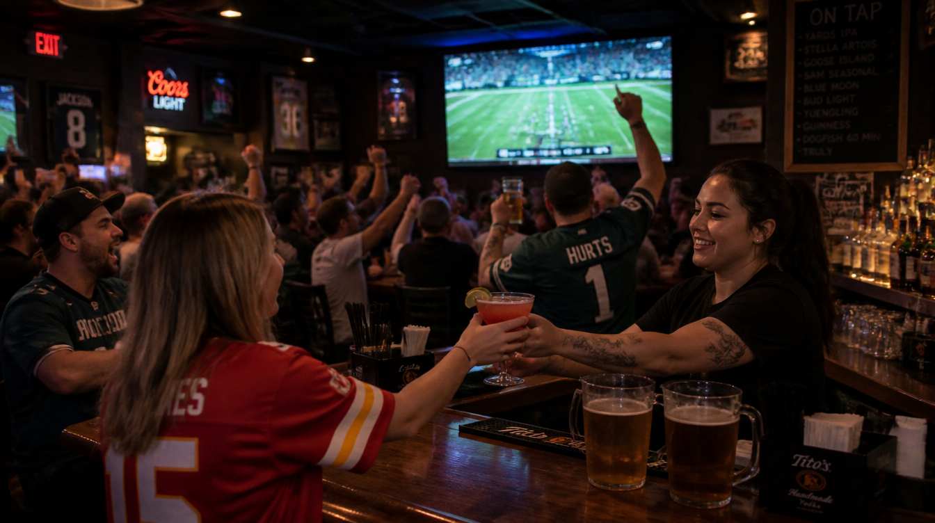 a sports bar in the UK