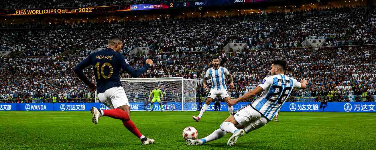 FIFA World Cup match in progress