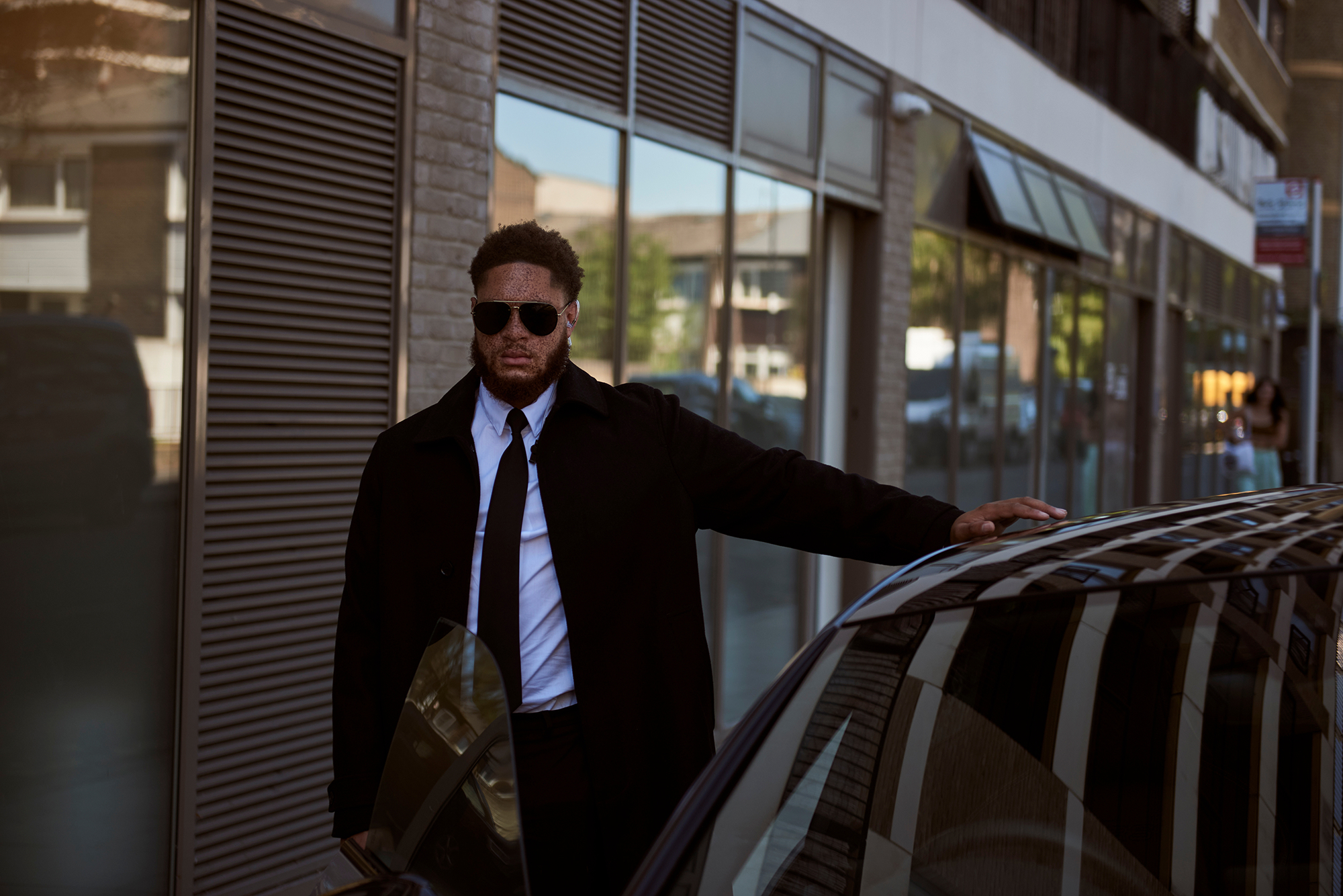 Close protection duo from the Get Licensed security campaign.