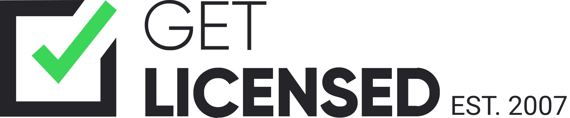 Get Licensed dark logo