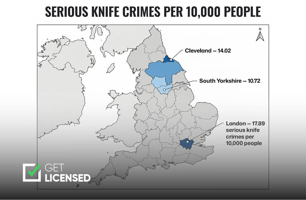 England's Knife Crime Hotspots