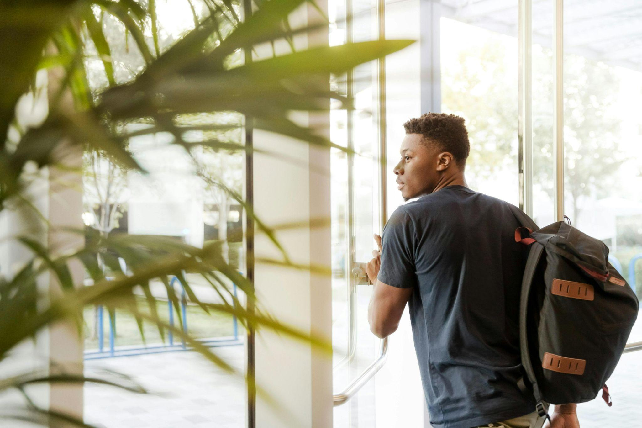 student at a college